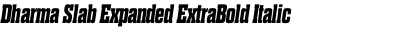 Dharma Slab Expanded ExtraBold Italic